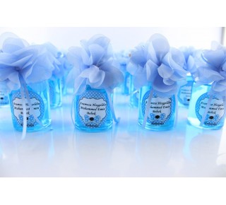 Bebek şekeri 50cc Mantar şişe mavi