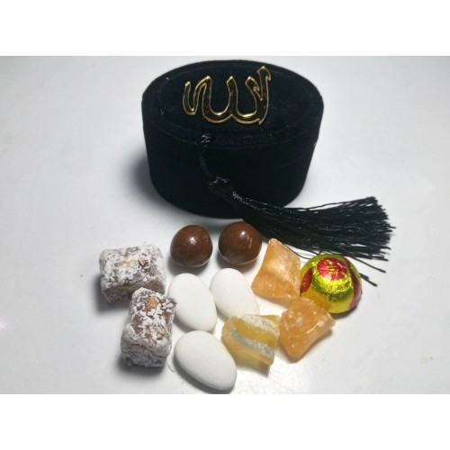 Mevlüt şekeri Siyah Flok Kutu