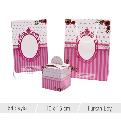 Pembe Desenli Yasin ve kutulu şeker
