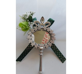 Yeşil Çiçekli Ayna