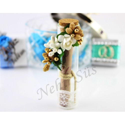 Nikah şekeri mantar şişe manili