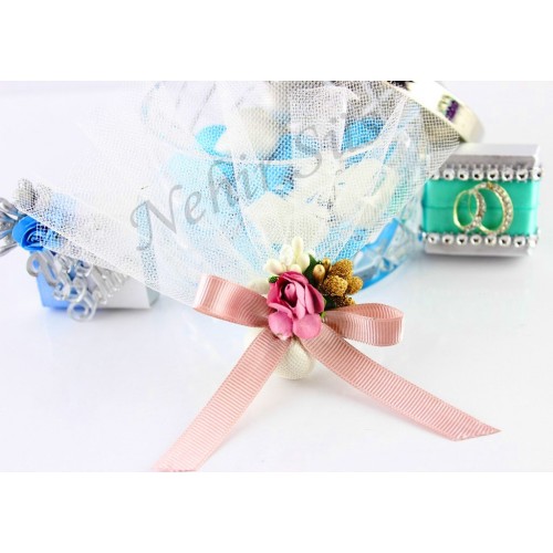 Nikah şekeri Pudra çiçekli