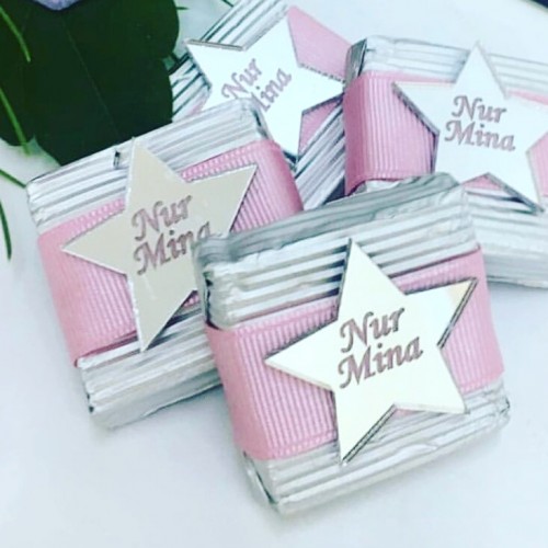 yıldızlı kare çikolata