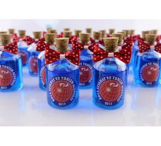 Dekoratif Hediyelikler - Firma Logo'lu Mantar Kolonya şişesi